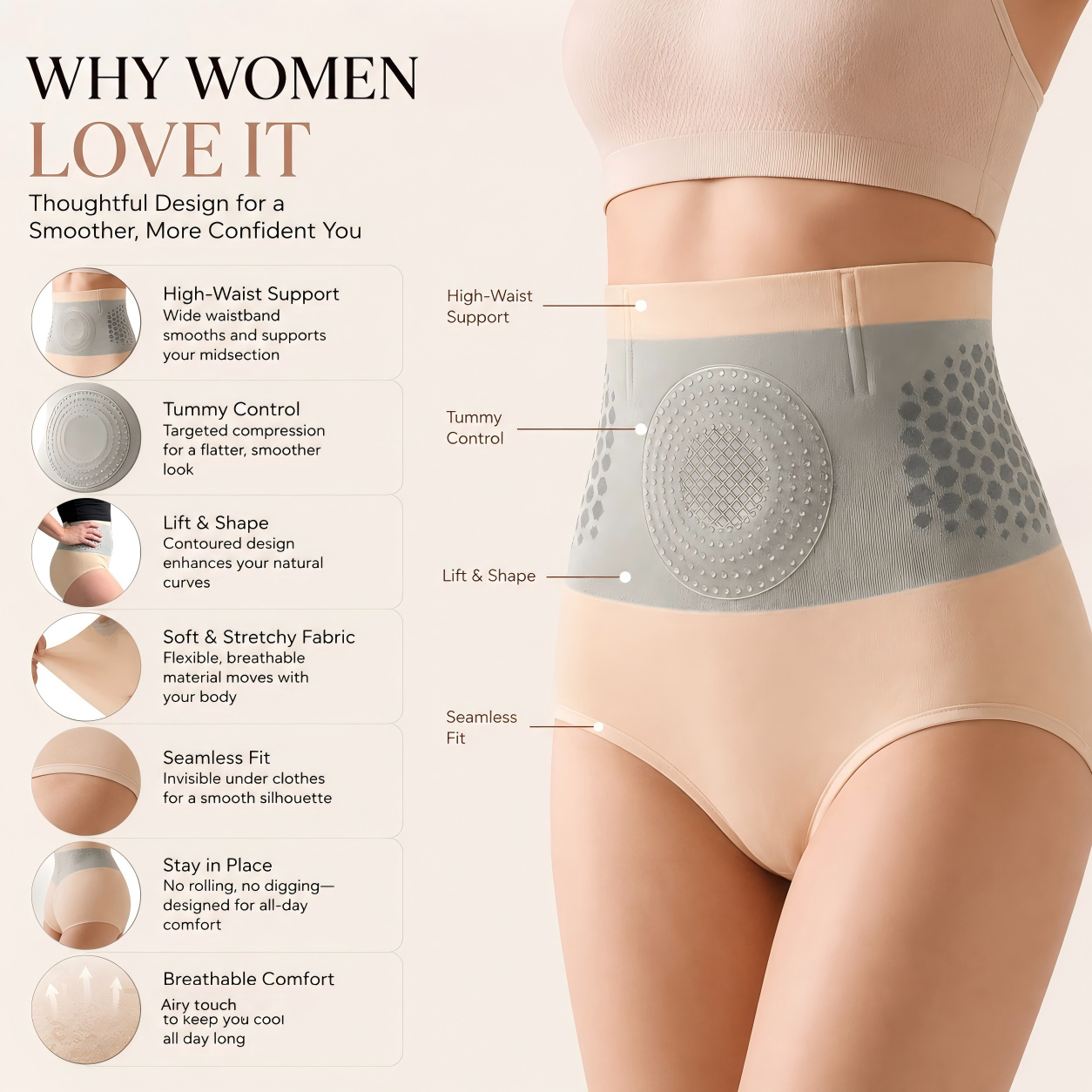 Waist Cushion Underwear