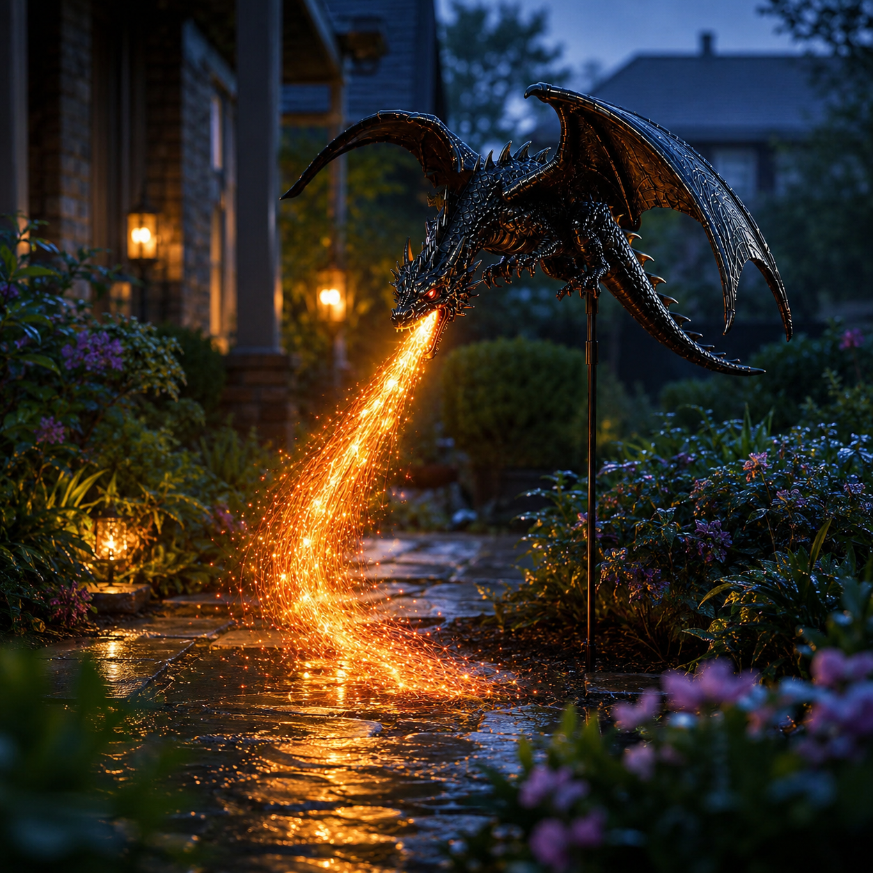 2027 Dragon’s Ember Solar Garden Decor