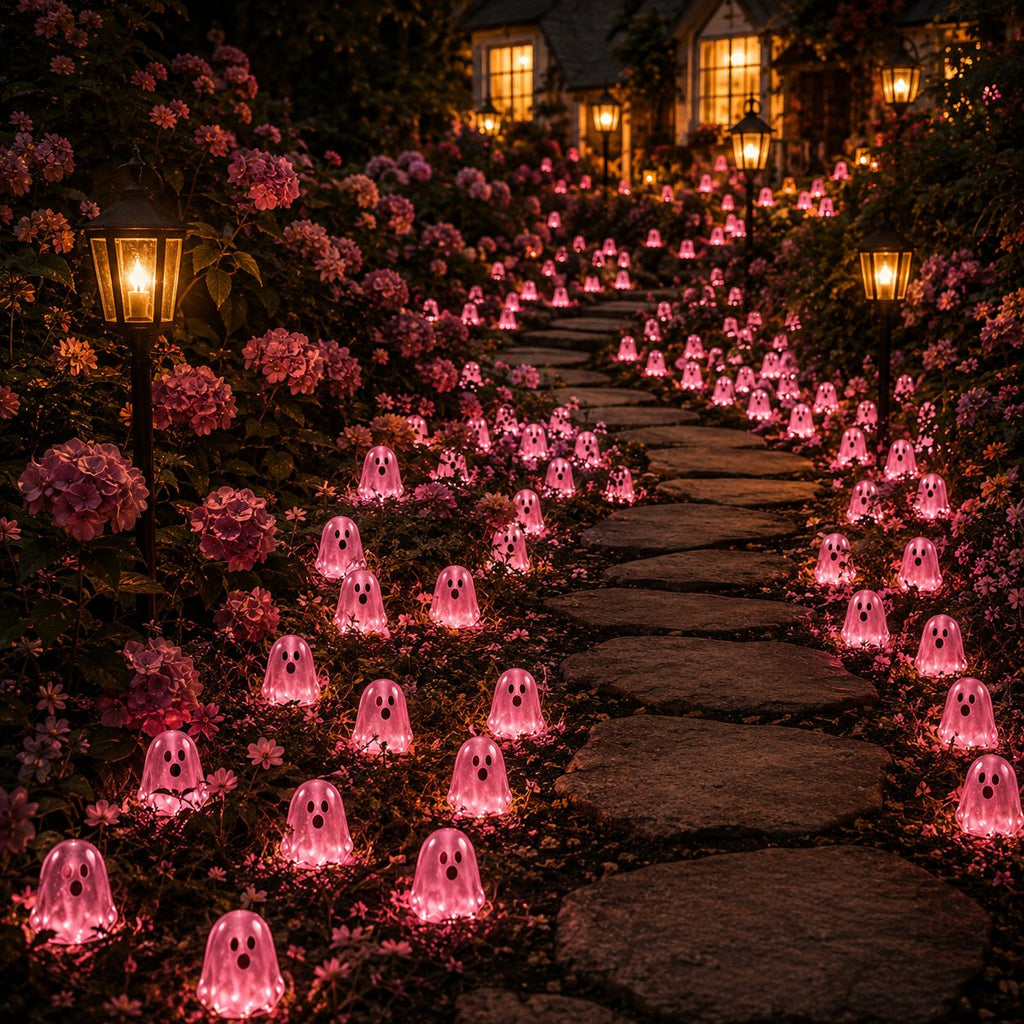 Glow-in-the-Dark Mini Ghosts – 8-Colour Halloween Mix