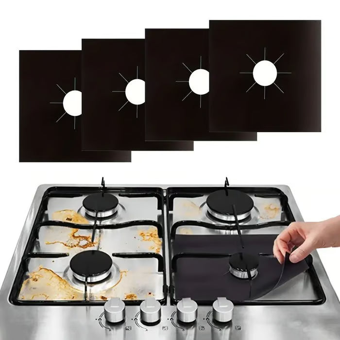 Reusable Gas Stove Burner Liners♻️ (Set of 4)