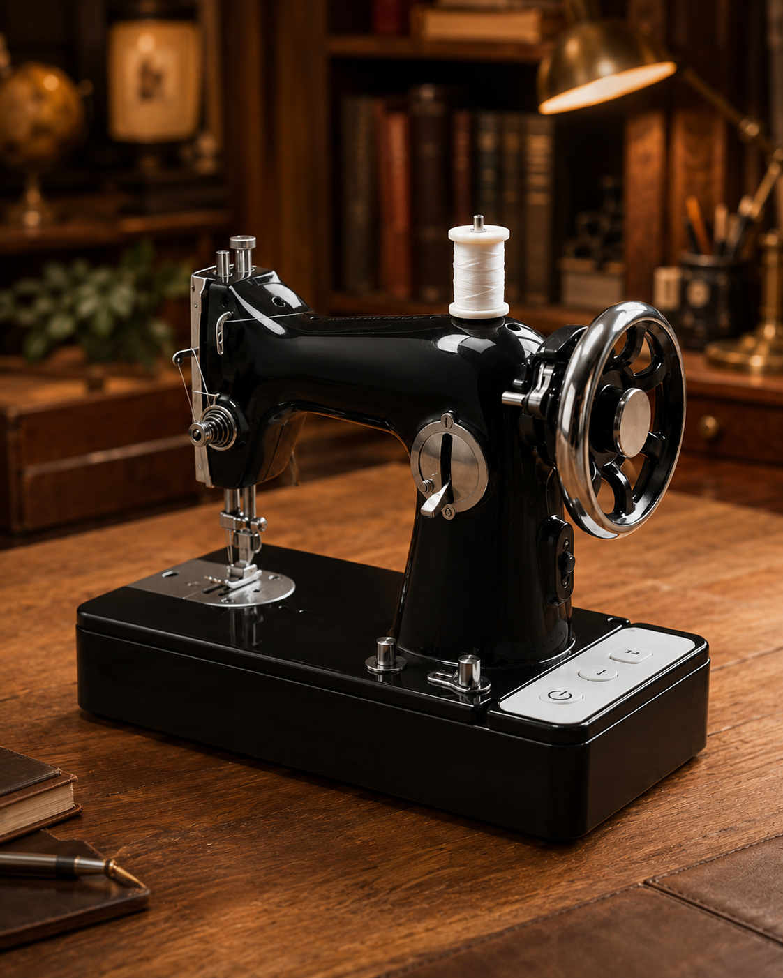 ❤️ Bring Back the Joy of Sewing – Vintage-Style Compact Electric Sewing Machine with Built-In Light & Starter Kit 🧵