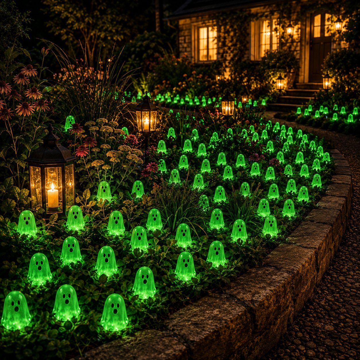 Glow-in-the-Dark Mini Ghosts – 8-Colour Halloween Mix