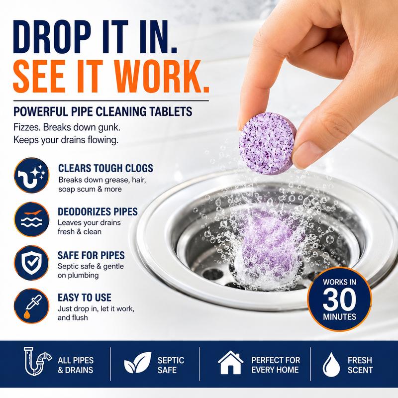 Fempick Powerful Pipe Declogging & Cleaning Tablets
