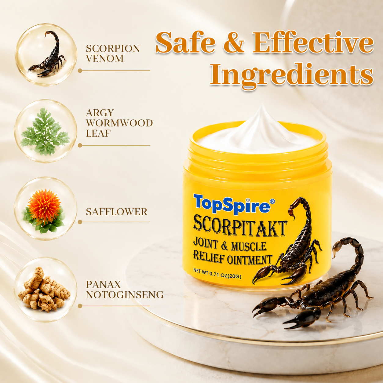 TopSpire® ScorpiTakt Joint & Muscle Relief Ointment