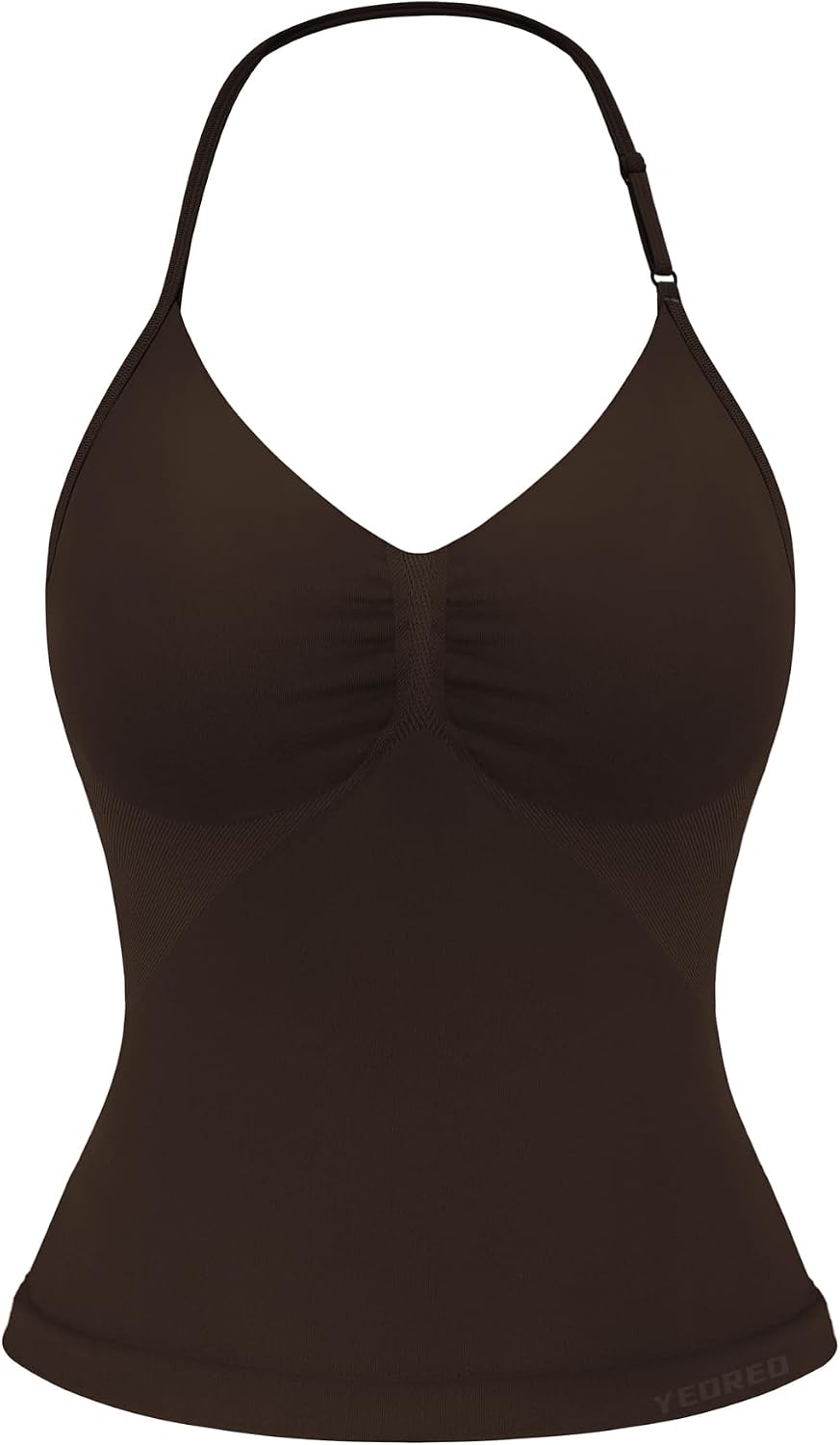 Impact Longline Strappy Top Women's Halter Workout Tank Tops Backless Gym Longline with Adjustable Strap