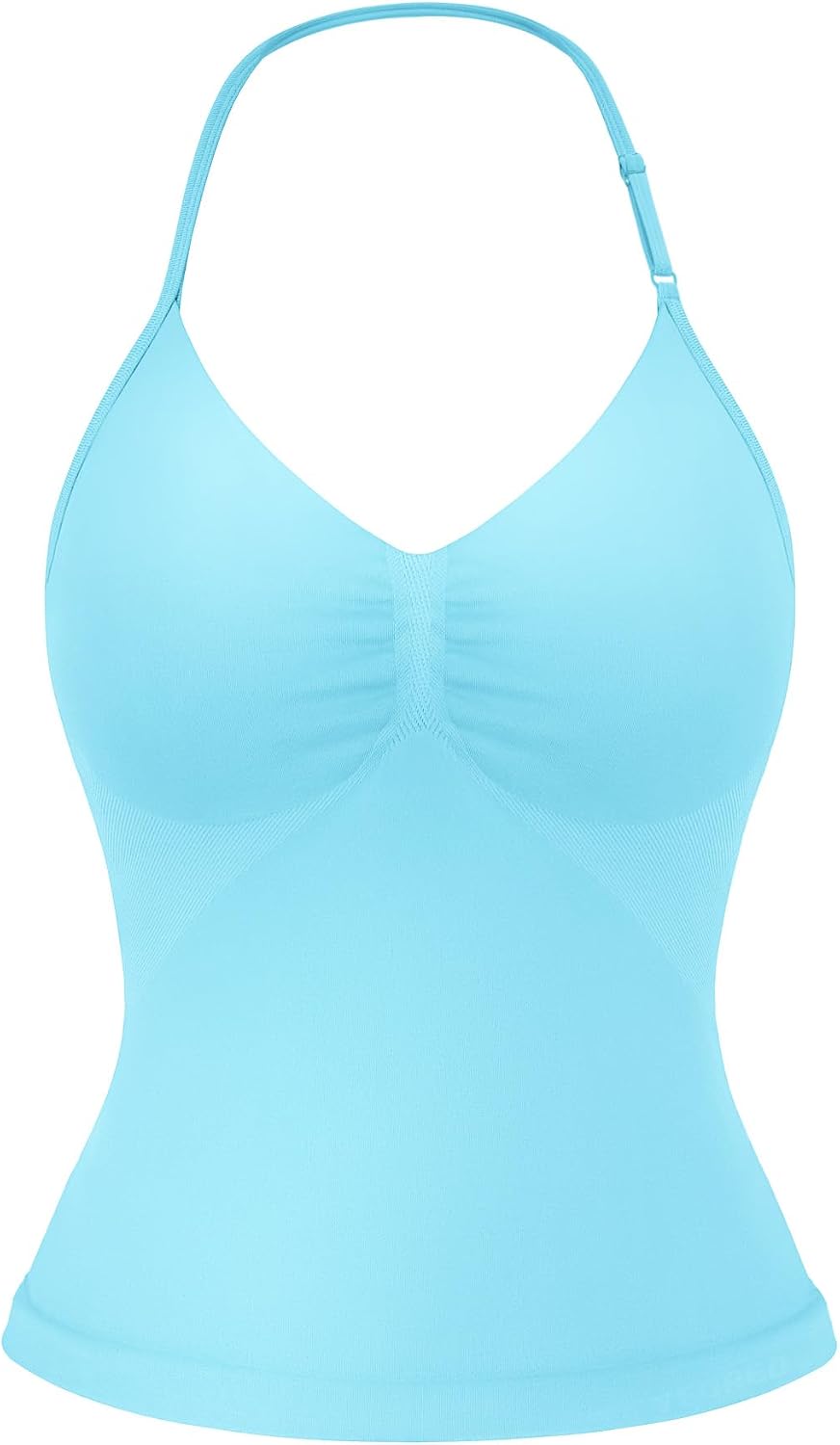 Impact Longline Strappy Top Women's Halter Workout Tank Tops Backless Gym Longline with Adjustable Strap