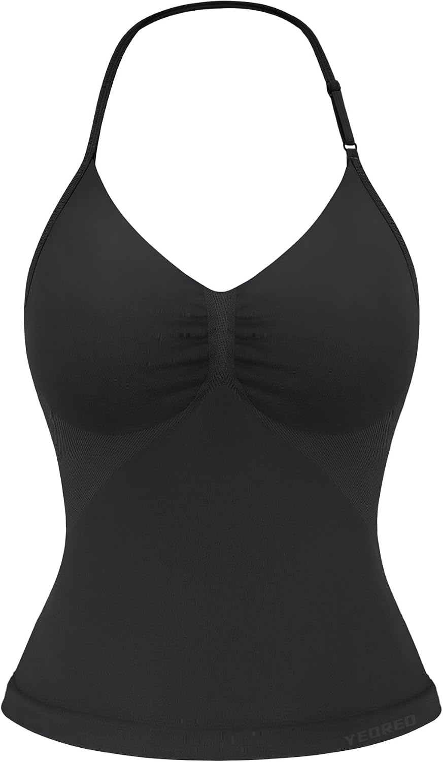 Impact Longline Strappy Top Women's Halter Workout Tank Tops Backless Gym Longline with Adjustable Strap