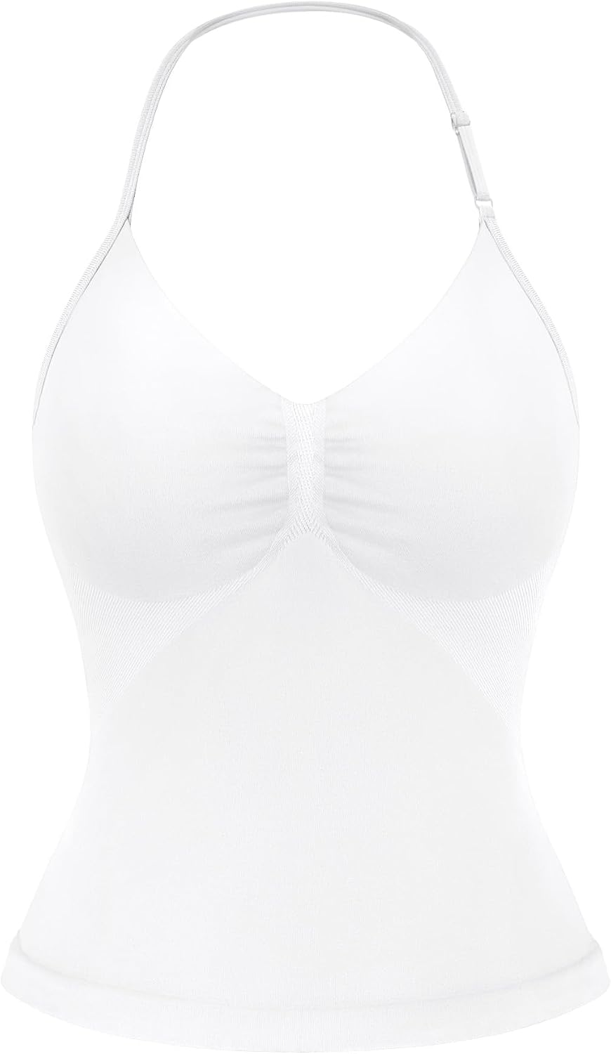 Impact Longline Strappy Top Women's Halter Workout Tank Tops Backless Gym Longline with Adjustable Strap