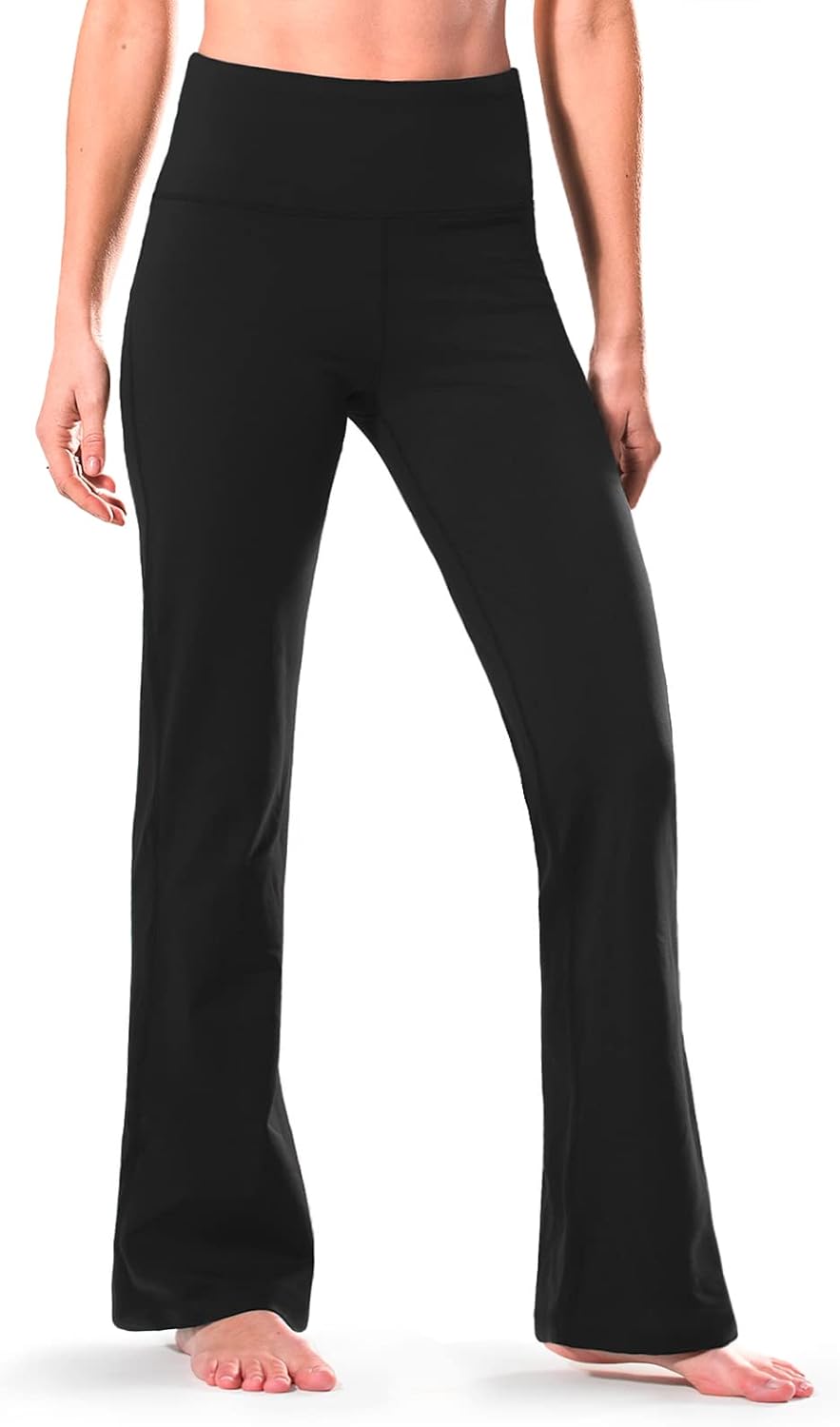 28" 30" 32" 34" Inseam Regular Tall Bootcut Yoga Pants Flared Leg Dress Pants with Pockets for Casual