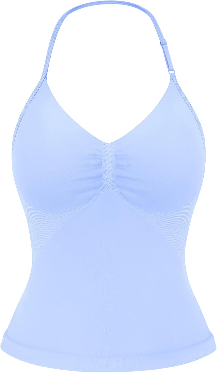 Impact Longline Strappy Top Women's Halter Workout Tank Tops Backless Gym Longline with Adjustable Strap