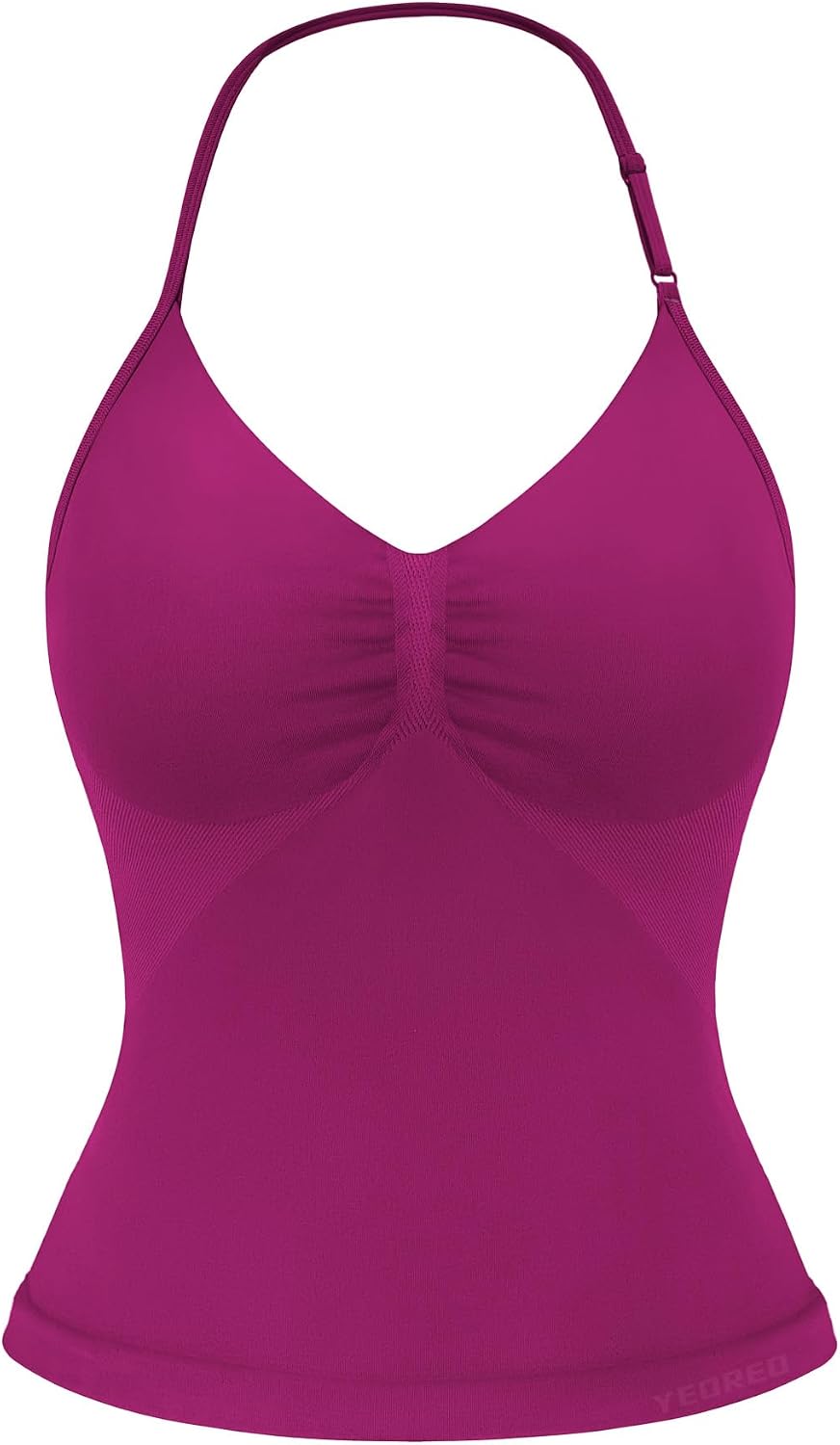 Impact Longline Strappy Top Women's Halter Workout Tank Tops Backless Gym Longline with Adjustable Strap
