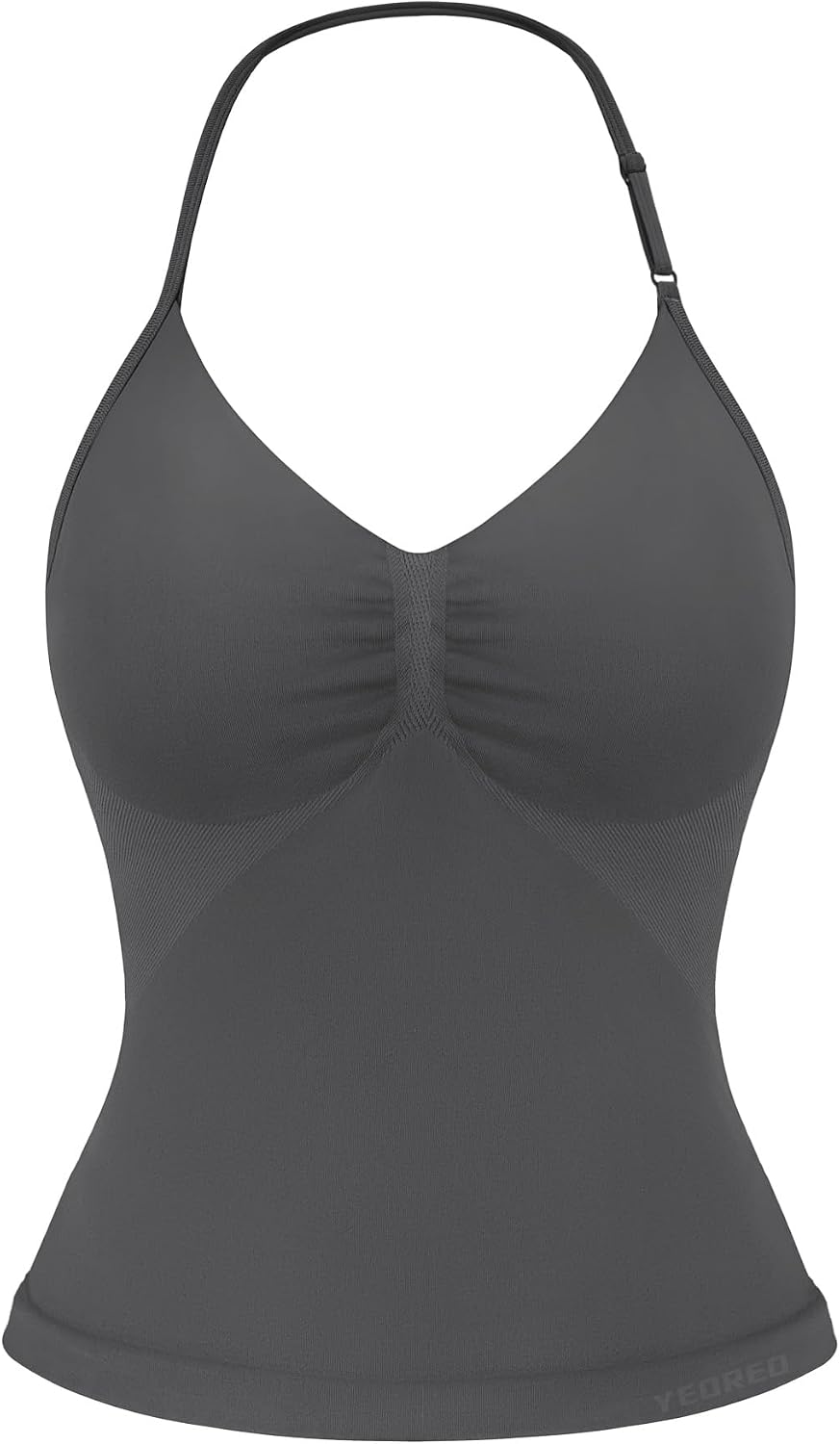 Impact Longline Strappy Top Women's Halter Workout Tank Tops Backless Gym Longline with Adjustable Strap