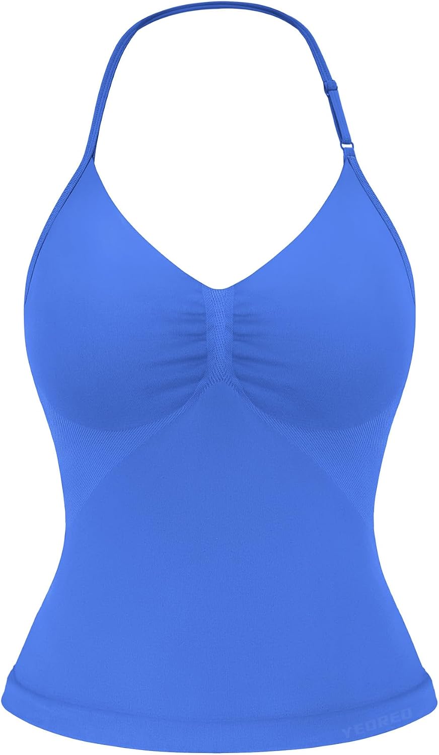 Impact Longline Strappy Top Women's Halter Workout Tank Tops Backless Gym Longline with Adjustable Strap