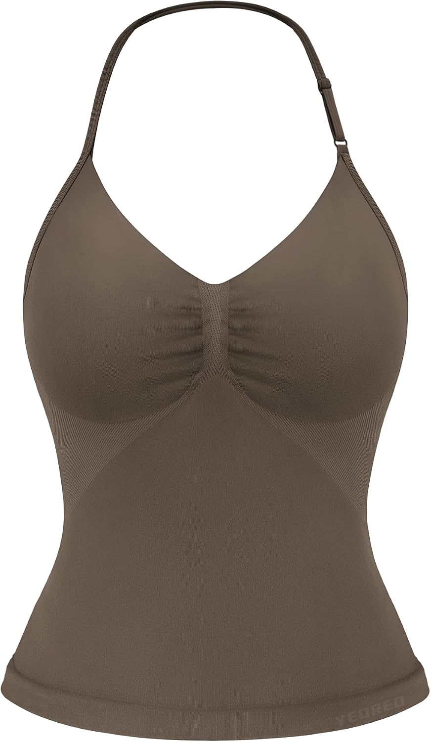 Impact Longline Strappy Top Women's Halter Workout Tank Tops Backless Gym Longline with Adjustable Strap