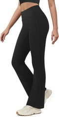 Yoga Pants for Women High Waisted Flare Leggings Bell Bottom Leggings Front Seamless Flared Workout Pants