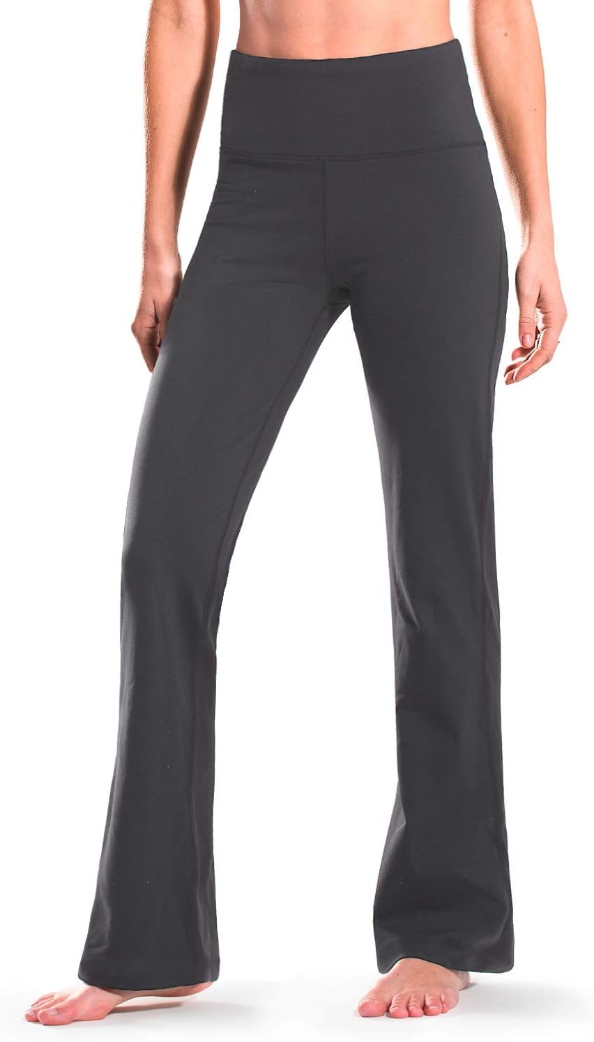 28" 30" 32" 34" Inseam Regular Tall Bootcut Yoga Pants Flared Leg Dress Pants with Pockets for Casual