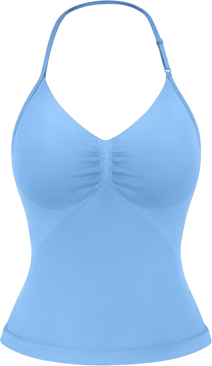 Impact Longline Strappy Top Women's Halter Workout Tank Tops Backless Gym Longline with Adjustable Strap