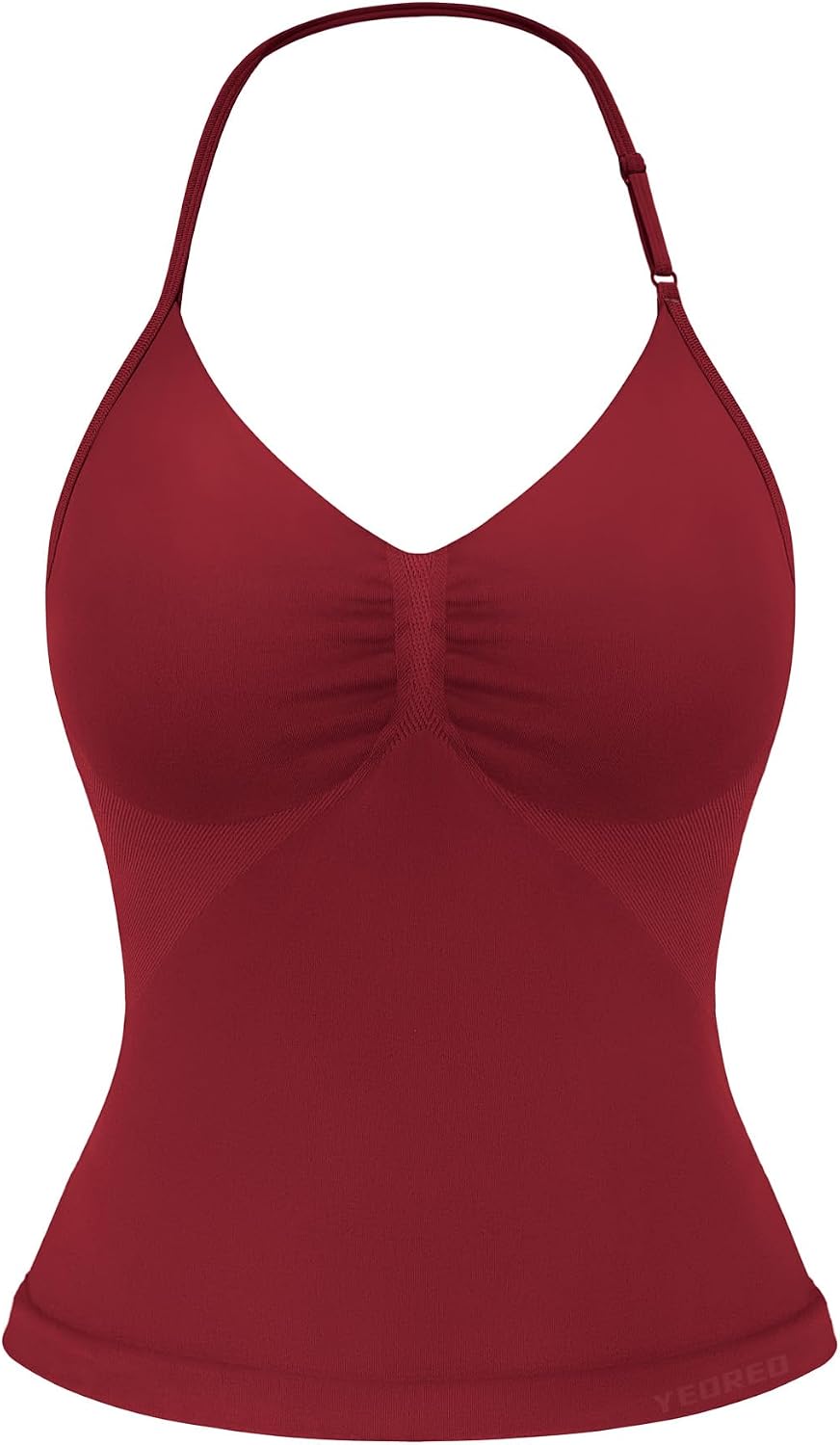 Impact Longline Strappy Top Women's Halter Workout Tank Tops Backless Gym Longline with Adjustable Strap