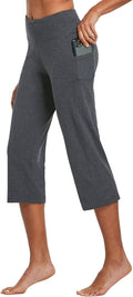 Women's 21" Capri Pants with Pockets, High Waist – Tummy Control Yoga Leggings for Summer Workout