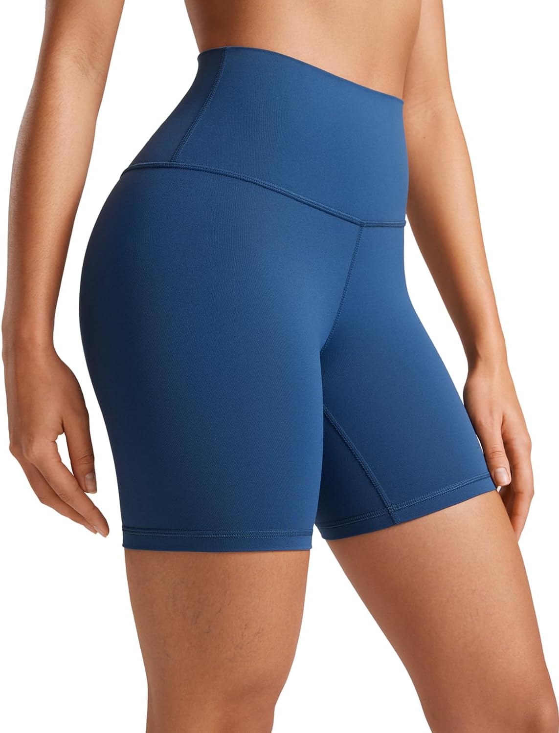 Biker Shorts 6" - High Waisted Workout Running Volleyball Spandex Yoga Womens