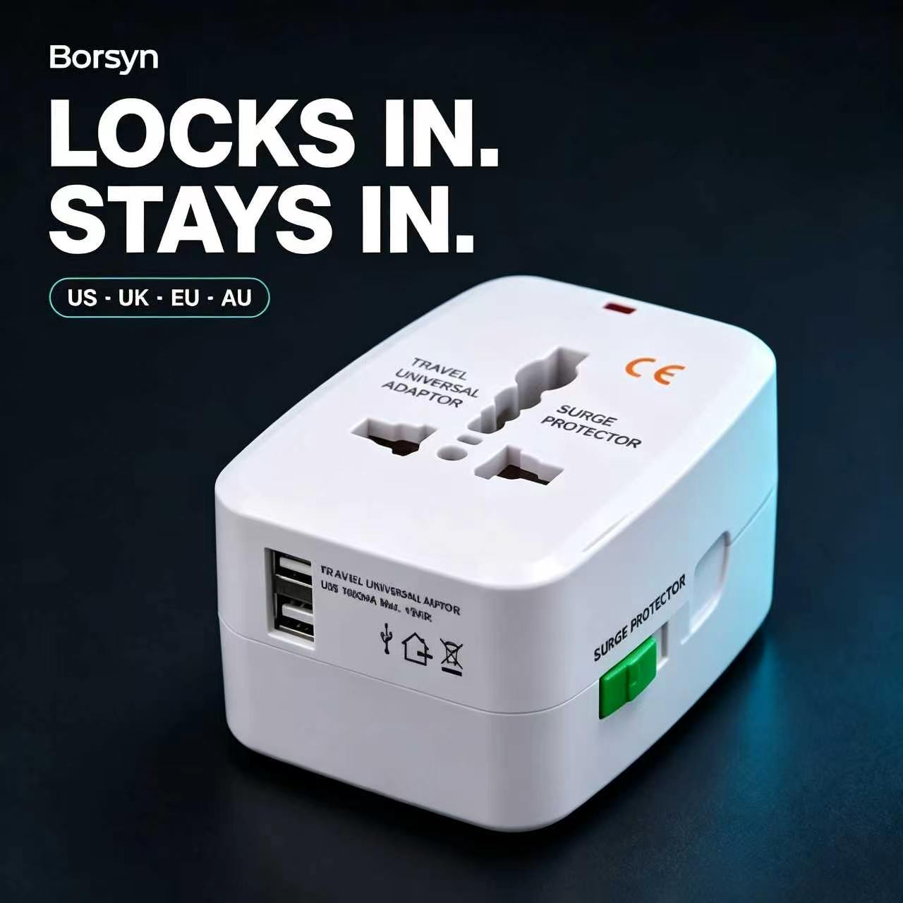 Borsyn™ Universal Travel Power Adapter
