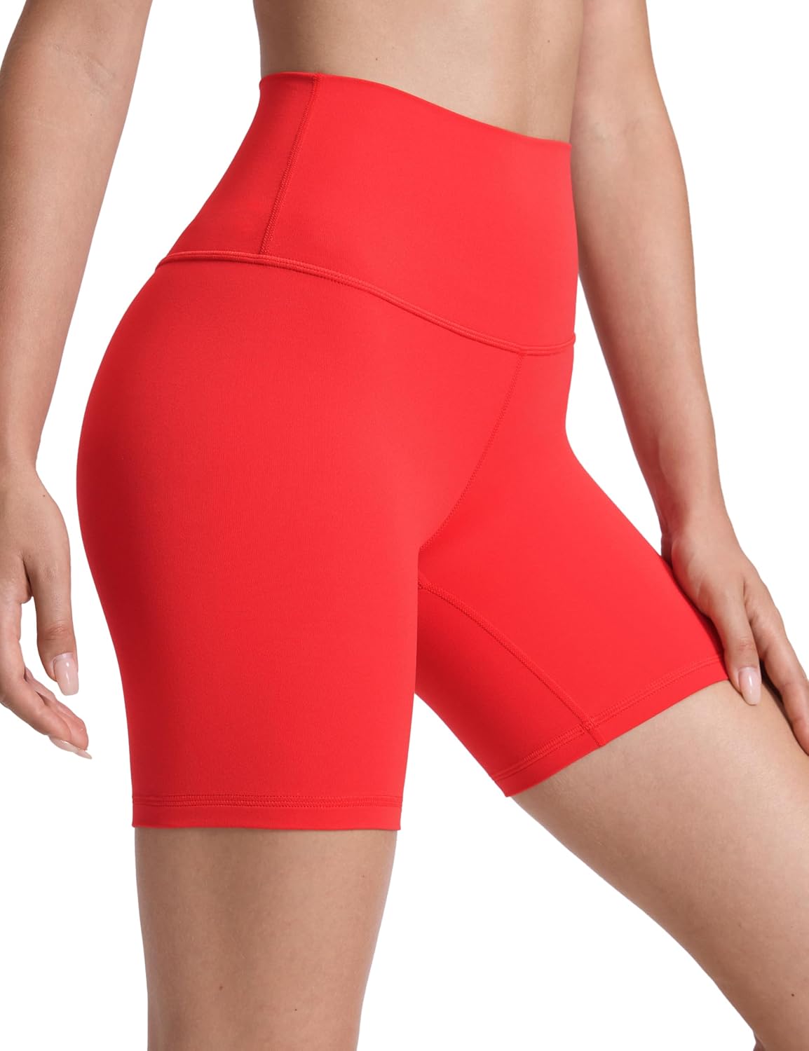 Biker Shorts 6" - High Waisted Workout Running Volleyball Spandex Yoga Womens