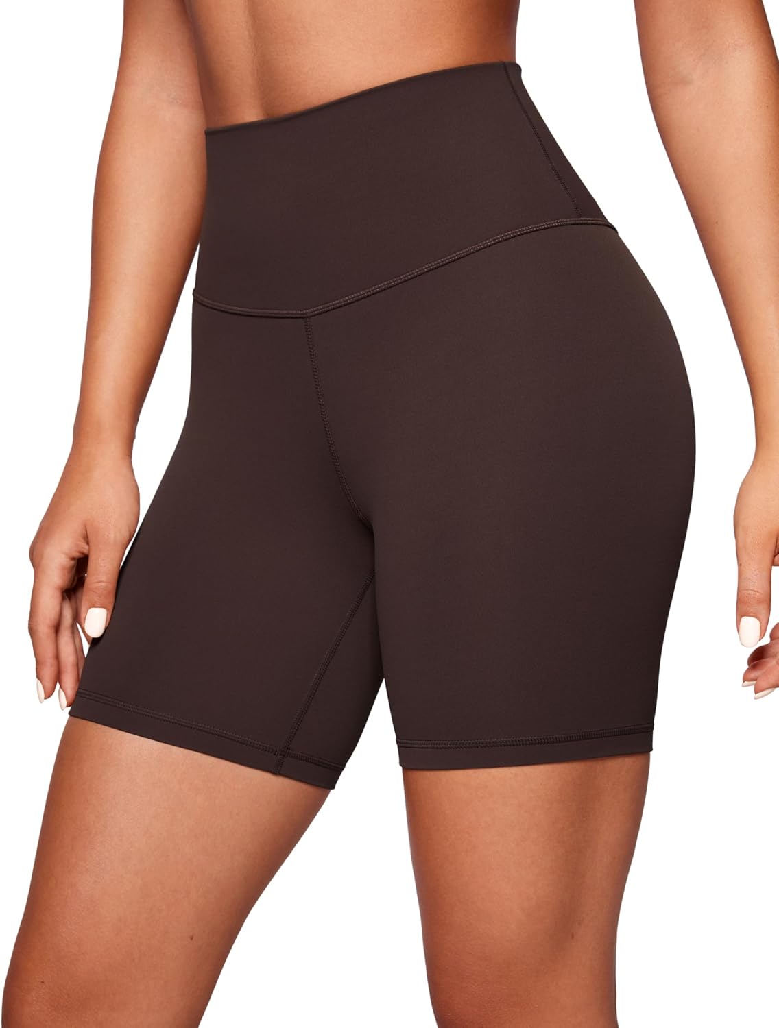 Biker Shorts 6" - High Waisted Workout Running Volleyball Spandex Yoga Womens