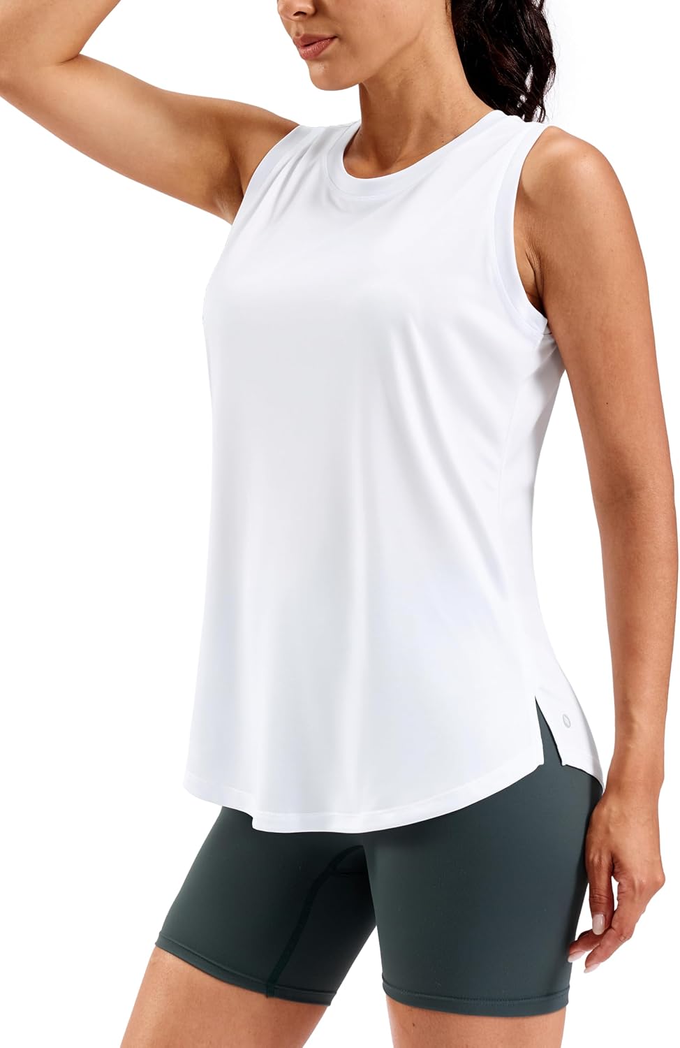 Women's Lightweight Long Workout Tops Sleeveless Tennis Gym Yoga Shirts Athletic Running Tank Top for Women Loose Fit