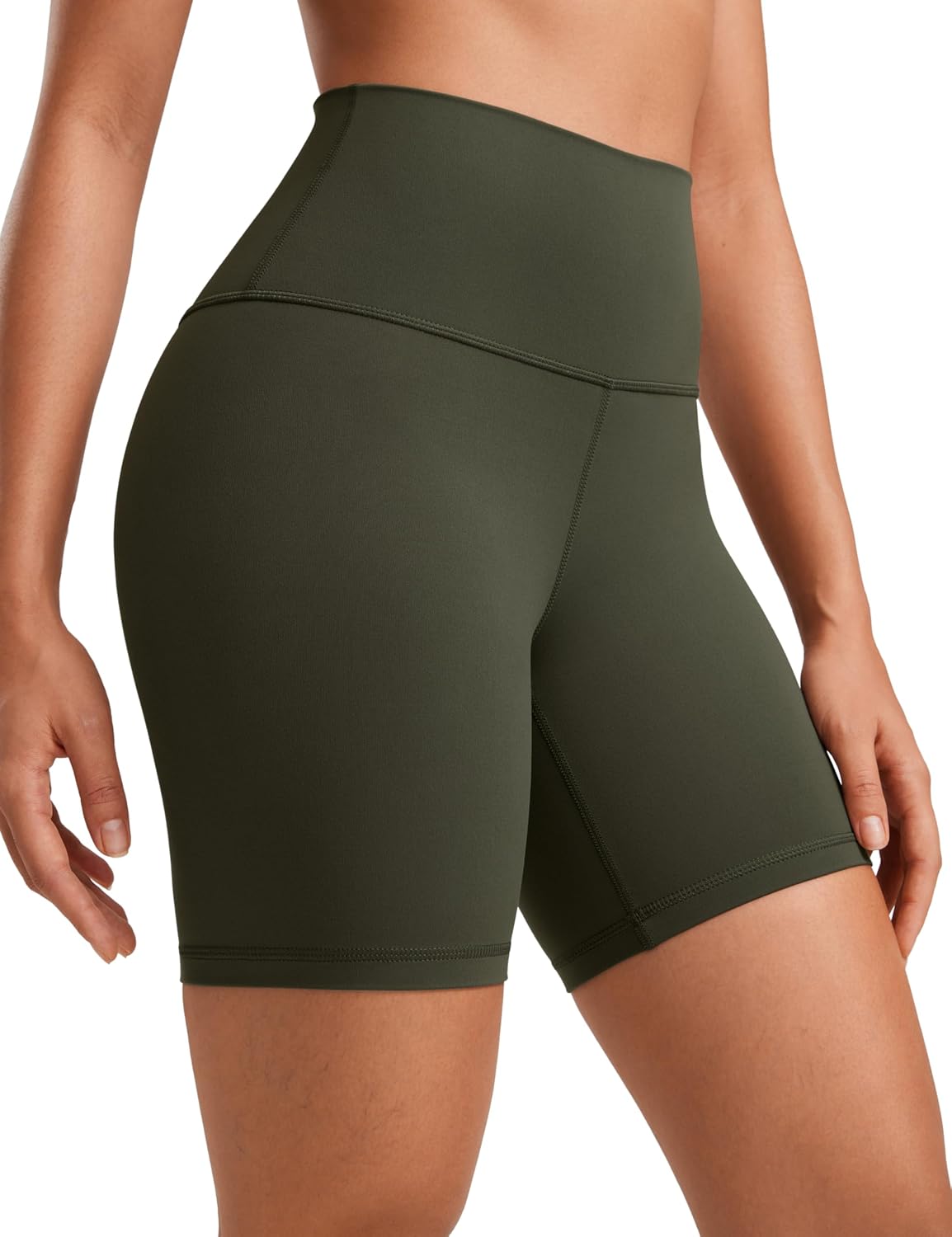 Biker Shorts 6" - High Waisted Workout Running Volleyball Spandex Yoga Womens