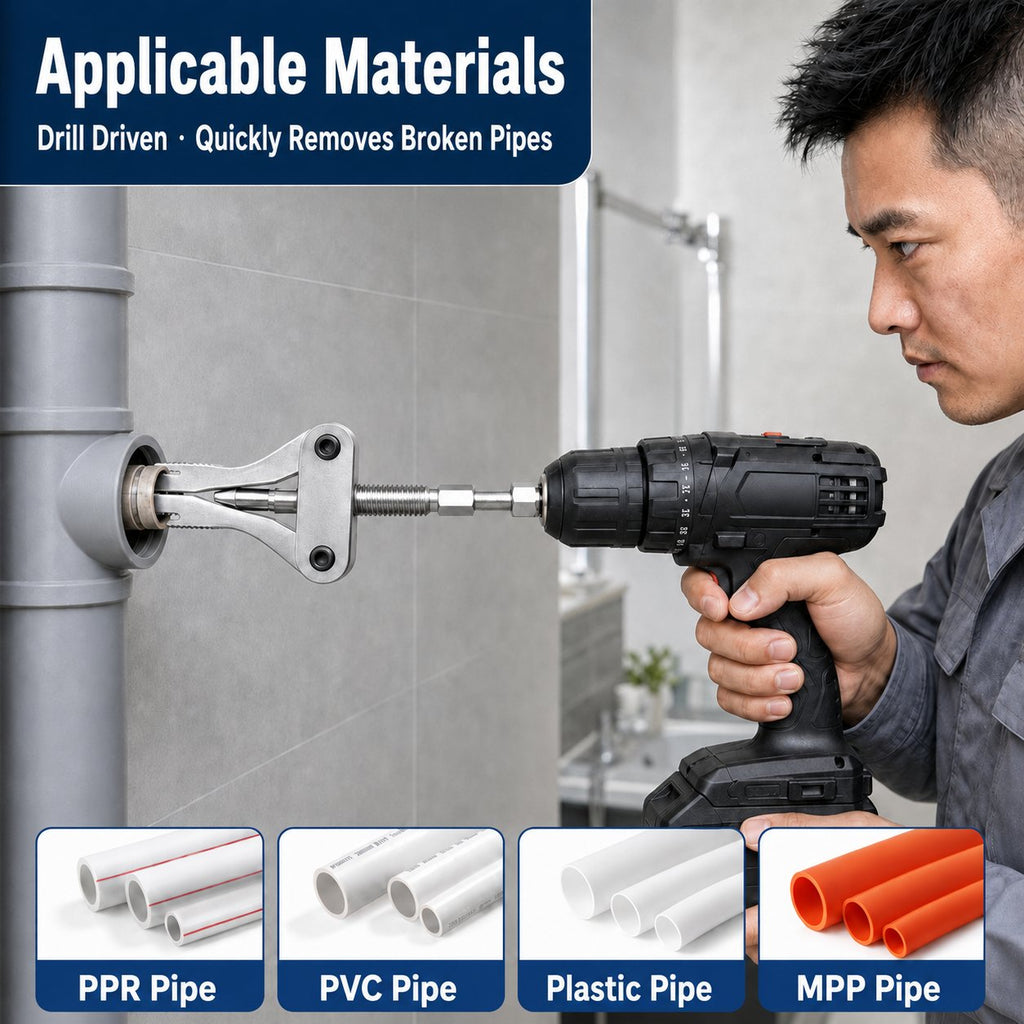 🛠️ Broken Pipe Thread Extractor | Fast Drill-Powered Broken Fitting Removal Tool