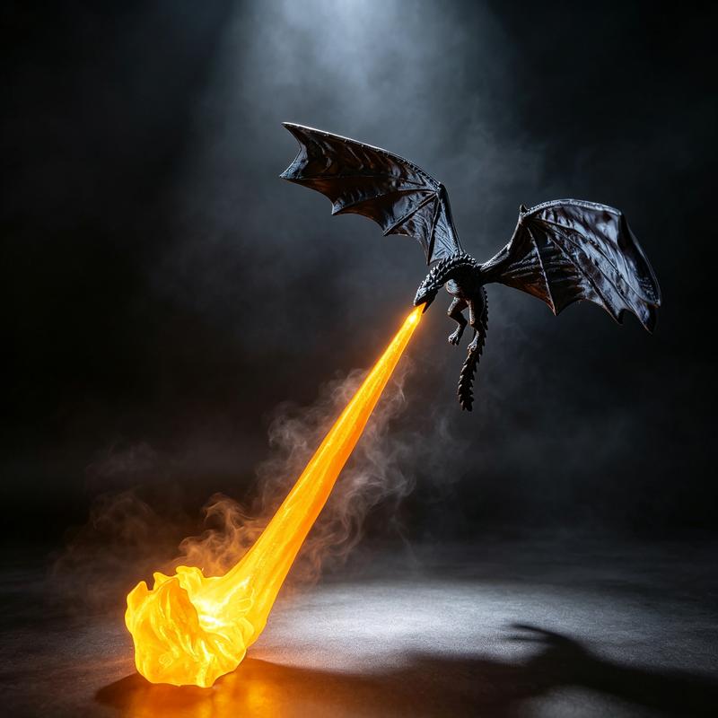 🐉3D Dragon Flame Book Nook With LED Light For Fantasy Lovers🔥