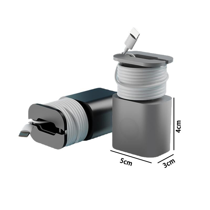 🛡️Silicone Power Adapter Protector With Cable Storage Design