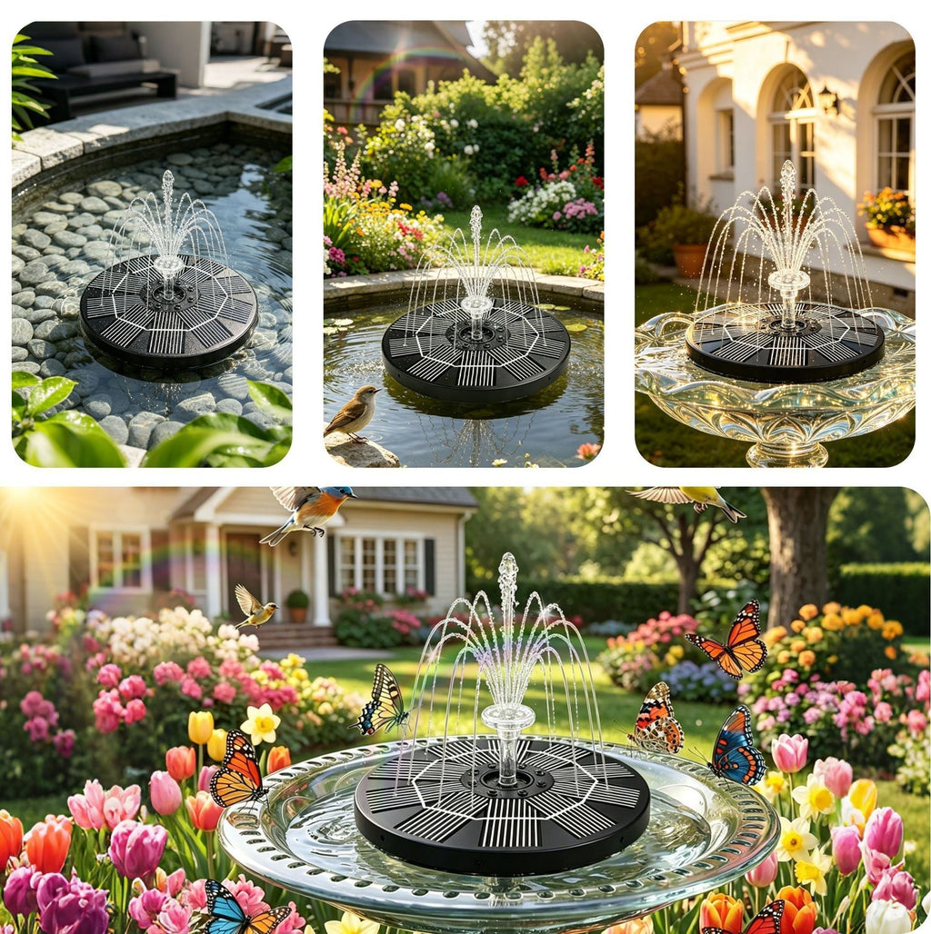 Solar-Powered LED Pool Fountain - Perfect Upgrade for Your Swimming Pool