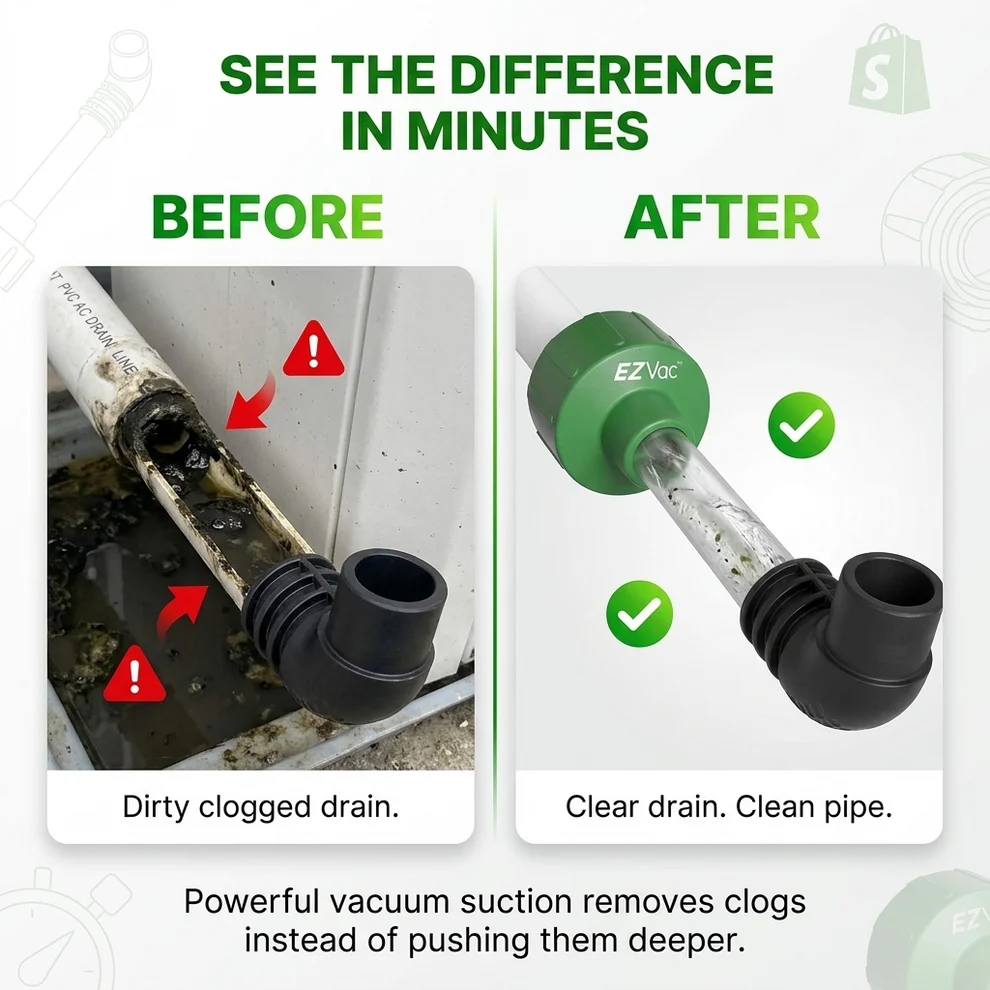 Clear a Clogged AC Drain Line Yourself, Universal Shop-Vac Adapter