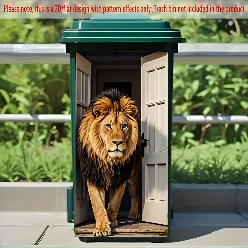 🗑️Creative Trash Can Sticker with Colourful Cartoon