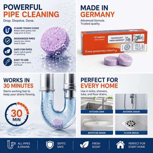Fempick Powerful Pipe Declogging & Cleaning Tablets