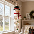 ☃️Crochet Snowman Spiral Ornament DIY Kit | Complete Beginner-Friendly Set with Soft Yarn, Crochet Hook, Festive Beads, Snowflakes & Step-by-Step Guide 🧶🎄✨
