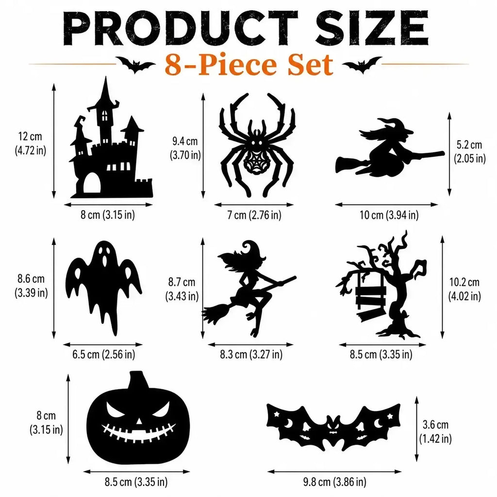 Halloween LED Silhouette Wall Light Stickers