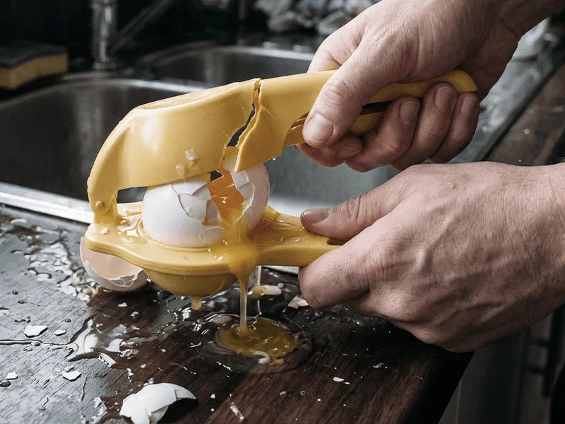 🍳 Quick Egg Cracker Tool – Open Hundreds Of Eggs Faster & Cleaner——Microwave Egg Poacher 🔥