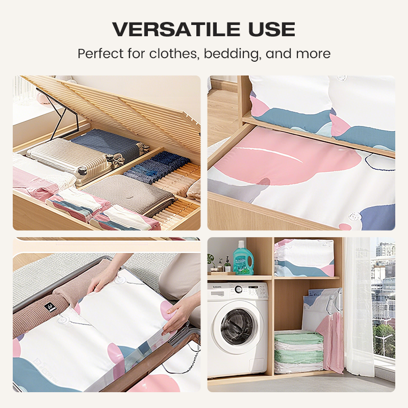 🧳💨 No‑Pump Vacuum Storage Bags