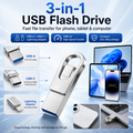⚡ 2026 3-in-1 USB C Pendrive – High-Speed Memory for Students & Office